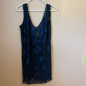 Victoria's Secret Gold Label Deep Blue Lace Nightie